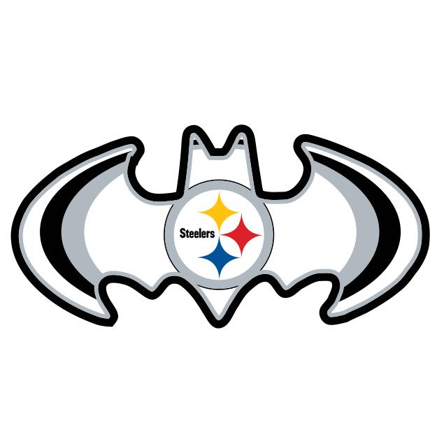 Pittsburgh Steelers Batman Logo fabric transfer